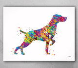 Weimaraner Dog Art Watercolor Print Pet Gift Dog Love Friend Dog Weimaraner Pointer Gift Dog Art Wall Art Doglovers Gift Dog Print-1462