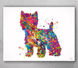 Westie Dog Watercolor Print West Highland Terrier Gift Pet Dog Love Puppy Friend Doglover Gift Dogart Poster Dog Art Terrier Art Poster-622