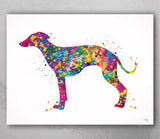 Whippet Dog Watercolor Print Whippet Greyhound Painting Greyhound Whippet Gift Dog Lover Animal Print Dog Poster Greyhound Art Dog Art-425