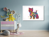 Westie Dog Watercolor Print West Highland Terrier Gift Pet Dog Love Puppy Friend Doglover Gift Dogart Poster Dog Art Terrier Art Poster-622