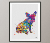 French Bulldog Watercolor Print Set Frenchie art print Bouledogue Francais Art Gift Pet Dog Love Friend Animal Doglover Poster Dog Art-1556 - CocoMilla