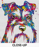 Schnauzer Portrait Watercolor Dog Print Pet Gift Pet Dog Love Puppy Friend Dog Poster Dog Art Dog Wall Art Doglover Gift Animal Poster-1437 - CocoMilla