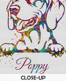 Hungarian Vizsla Dog Watercolor Print Name Personelized Magyar Dog Pet Gift Doglover Dog Art Customizable Animal Vizsla Poster Dogart-1628 - CocoMilla