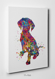 Hungarian Vizsla Puppy Dog Watercolor Print Magyar Dog Pet Gift Doglover Friend Dog Art Customizable Animal Poster Vizsla Poster Dogart-1626 - CocoMilla