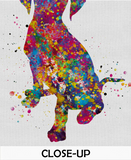 Hungarian Vizsla Puppy Dog Watercolor Print Magyar Dog Pet Gift Doglover Friend Dog Art Customizable Animal Poster Vizsla Poster Dogart-1626 - CocoMilla