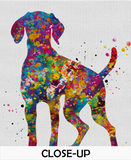 Hungarian Vizsla Dog Watercolor Print Magyar Dog Pet Gift Dog Love Puppy Friend Dog Art Customizable Animal Poster Vizsla Poster Dogart-1433 - CocoMilla