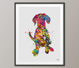 Hungarian Vizsla Dog Watercolor Print Magyar Dog Pet Gift Dog Love Puppy Friend Dog Art Customizable Animal Poster Vizsla Poster Dogart-1617 - CocoMilla