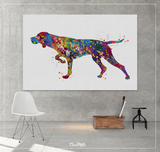 Hungarian Vizsla Dog Watercolor Print Magyar Dog Pet Gift Dog Love Puppy Friend Dog Art Customizable Animal Poster Vizsla Poster Dogart-1453 - CocoMilla