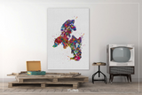 Cocker Spaniel Dog Watercolor Print Cocker Jumping Playing Bouncing Gift Pet Dog Love Puppy Pet Art Dogart Abstract Poster Dog Art-1416 - CocoMilla