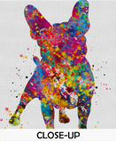 French Bulldog Watercolor Dog Print Frenchie art print Bouledogue Francais Art Gift Pet Dog Love Friend Animal Doglover Poster Dog Art-1525 - CocoMilla