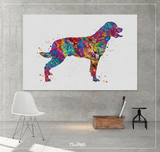 Rottweiler Dog Watercolor Dog Print Rottweiler Poster Gift Pet Doglover Puppy Friend Security Dog Bodyguard Animal Dog Poster Dog Art-636 - CocoMilla