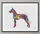 Great Dane Dog Watercolor Print Great Dane Gift Pet Dog Love Puppy Friend Animal Dog Dogart Great Dane Poster Dog Art Great Dane Art-1162 - CocoMilla