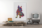 French Bulldog Watercolor Dog Print Frenchie art print Bouledogue Francais Floral Art Pet Doglover Art Friend Animal Dog Poster Dog Art-1555 - CocoMilla