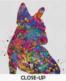 French Bulldog Watercolor Dog Print Frenchie art print Bouledogue Francais Floral Art Pet Doglover Art Friend Animal Dog Poster Dog Art-1555 - CocoMilla