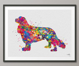 Cavalier King Charles Spaniel Dog Watercolor Print Cocker Gift Pet Dog Love Puppy Friend Animal Dog Dogart Cavalier King Poster Dog Art-1158 - CocoMilla