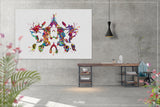 Rorschach Inkblot Test Card 10 Watercolor Print Psychology Psychiatry Wall Art Psychotherapist Psychologist Office Medical Art Clinic-1283
