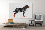 Rottweiler Dog Black Watercolor Print Rottweiler Poster Gift Pet Doglover Puppy Friend Security Dog Bodyguard Animal Dog Poster Dog Art-1504