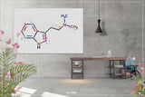 DMT Molecule Watercolor Print Chemical Molecule Symbol Wall Art Nerd Science Biology Medical Art Chemistry Laboratory Medical Clinic-1646