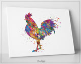 Rooster Watercolor Print Cockorel Rooster Art Print Chicken Housewarming Gift Farm Animal Kitchen Wall Art Country Home Decor Nursery-1694