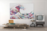 The Great Wave Off Kanagawa Big Wave Watercolor Print Housewarming Gift Wedding Gift Sea Themed Wall Art Poster Wall Hanging Nautical-337