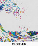 The Great Wave Off Kanagawa Big Wave Watercolor Print Housewarming Gift Wedding Gift Sea Themed Wall Art Poster Wall Hanging Nautical-337