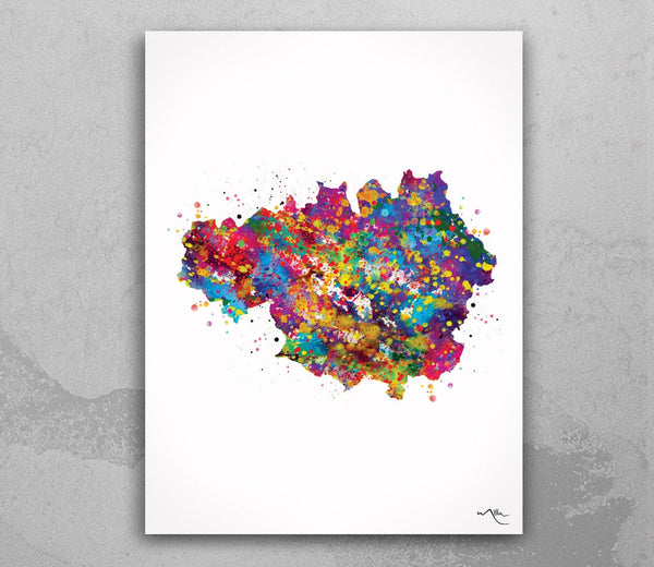 Manchester Map Watercolor Print Wall Art Manchester City Road Street Map Manchester Decor Wall Hanging Map of Manchester Travel Gift-1743