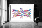 Circuit Board Art Watercolor Print Science Art Computer Modern Art Electronic Motherboard Engineer Technology Gift Poster Wall Hanging-1754
