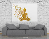Yoga Art Gold Yogi Yoga Poster Yoga Pose Yoga Print Yoga Woman Watercolor Yoga Studio Sukhasana Pose Yoga Wall Decor Yoga Gift Yoga-929