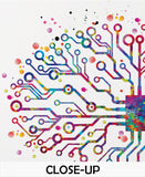 Circuit Brain Watercolor Print Medical Art Science Art Neuroscience Wall Art Neurology Human Brain Tech Gift Computer Technology Art-1745