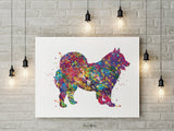 Samoyed Dog Watercolor Print Dog Print Pet Gift Dog Love Puppy Friend Dog Poster Dog Art Customizable Animal Pet Poster Dog Poster-1806