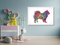 Samoyed Dog Watercolor Print Dog Print Pet Gift Dog Love Puppy Friend Dog Poster Dog Art Customizable Animal Pet Poster Dog Poster-1806