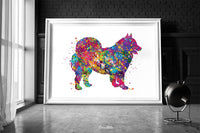 Samoyed Dog Watercolor Print Dog Print Pet Gift Dog Love Puppy Friend Dog Poster Dog Art Customizable Animal Pet Poster Dog Poster-1806