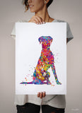 Doberman Dog Watercolor Print Dobie Art Print Poster Gift Pet Dog Love Puppy Memorial Dog Gift Doberman Guard Security Doglover Dog Art-1850