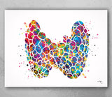 Thyroid Gland Art Watercolor Print Abstract Medical Art Science Endocrinology Art Endocrinologist Art Doctor Clinic Endocrine System -542