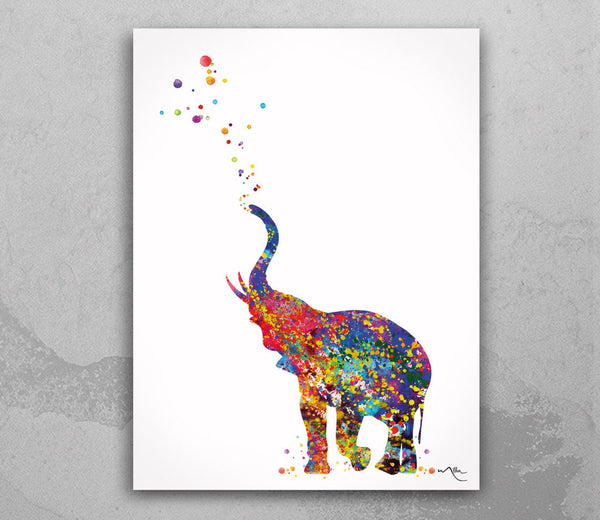 Elephant Watercolor Print Art Nursery Decor Kids Print Wedding Gift Wall Art Poster Housewarming Gift Wall Decor Home Decor Wall Hanging-37