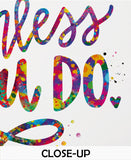 Dreams Don't Work Unless You Do Quote Watercolour Print Inspirational Motivational Wall Decor Housewarming Gift Typo Work Life Wall Art-1848