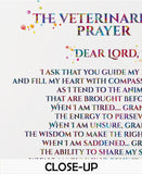 Veterinarian Prayer Watercolor Print Personalised Gift Vet Tech Print Wall Art Office Clinic Decor VET Gift DVM Graduation Veterinary-1592