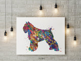 Bouvier Des Flandres Watercolor Print Dog Art Custom Portrait Pet Dog Lover Painting Doglover Personelized Memorial Gift Puppy Poster-1887