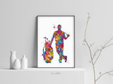 Male Golfer Watercolor Print Gift for Golfers Golf Gift Golfer Golf Sports Painting Golf Poster Man Cave Art Gifts for Him Wall Art-1898
