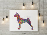 Basenji Dog Watercolor Print Dog Art Custom Dog Portrait Pet Dog Lover BASENJI Art Painting Doglover Personelize Memorial Pet Gift-1866