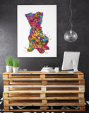 Yorkshire Terrier Watercolor Print Yorkie Art Print Terrier Art Gift Pet Dog Lover Gift Puppy Dog Poster Dog Art Housewarming Gift-1915