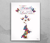 Cocker Spaniel Family Quote Dog Watercolor Print Cocker Jumping Playing Bouncing Gift Pet Dog Love Housewarming Gift Dog Lover Dog Art-1895