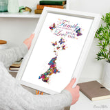 Cocker Spaniel Family Quote Dog Watercolor Print Cocker Jumping Playing Bouncing Gift Pet Dog Love Housewarming Gift Dog Lover Dog Art-1895