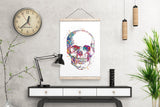 Skull Anatomy Watercolor Print Medical Art Science Art Graduation Gift Anatomy Neurology Human Skull Nurse Science Poster Skeleton Print-973