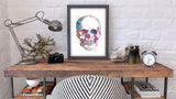 Skull Anatomy Watercolor Print Medical Art Science Art Graduation Gift Anatomy Neurology Human Skull Nurse Science Poster Skeleton Print-973