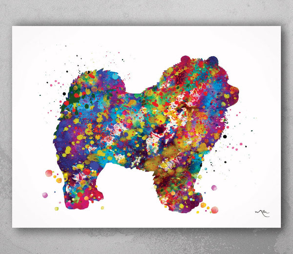 Chow Chow Dog Watercolor Print Chow Chow Gift Dog Love Puppy Friend Animal Dog Dogart Chow Chow Poster Dog Art Doglover Chow Chow Art-497