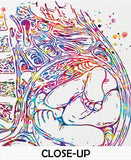 Pregnancy Watercolor Print Womb Pregnancy Anatomy Gynecology Obstetrician Nursing Midwife Baby Fetus Medical Art Clinic Doctor Gift-1096