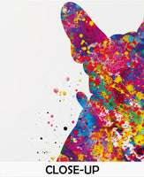 French Bulldog Watercolor Dog Print Frenchie art print Bouledogue Francais Art Gift Pet Dog Love Friend Animal Doglover Poster Dog Art-1525