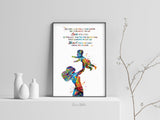 Mother and Child Quote Watercolor Print Mother and Baby Afro American Boy Girl African American Motherhood New Mum Baby Shower Nursery-1995