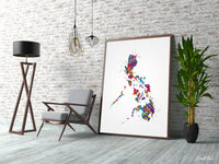 Philippines Map Watercolor Print Anniversary Honeymoon Wedding Gift Travel Art Poster Wall Art Housewarming Gift Wall Hanging Wall Art-2000